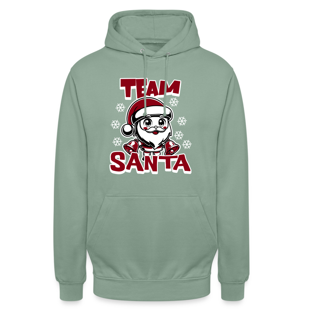 Team Santa Unisex Hoodie - Graugrün