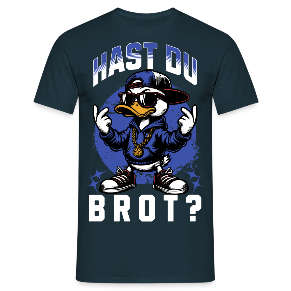 Hast du Brot? Ente Herren T-Shirt - Navy