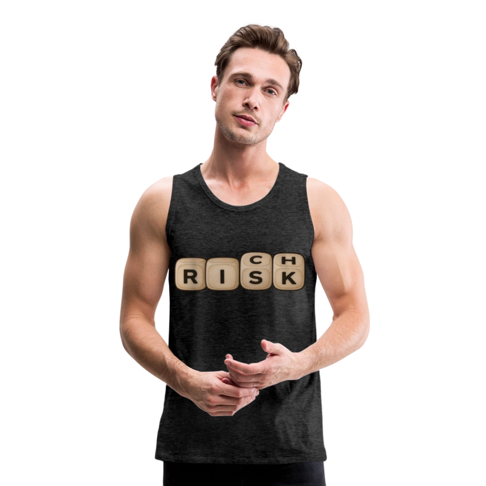 Risk Rich Würfel | Risiko für Reichtum Herren Premium Tank Top - Anthrazit