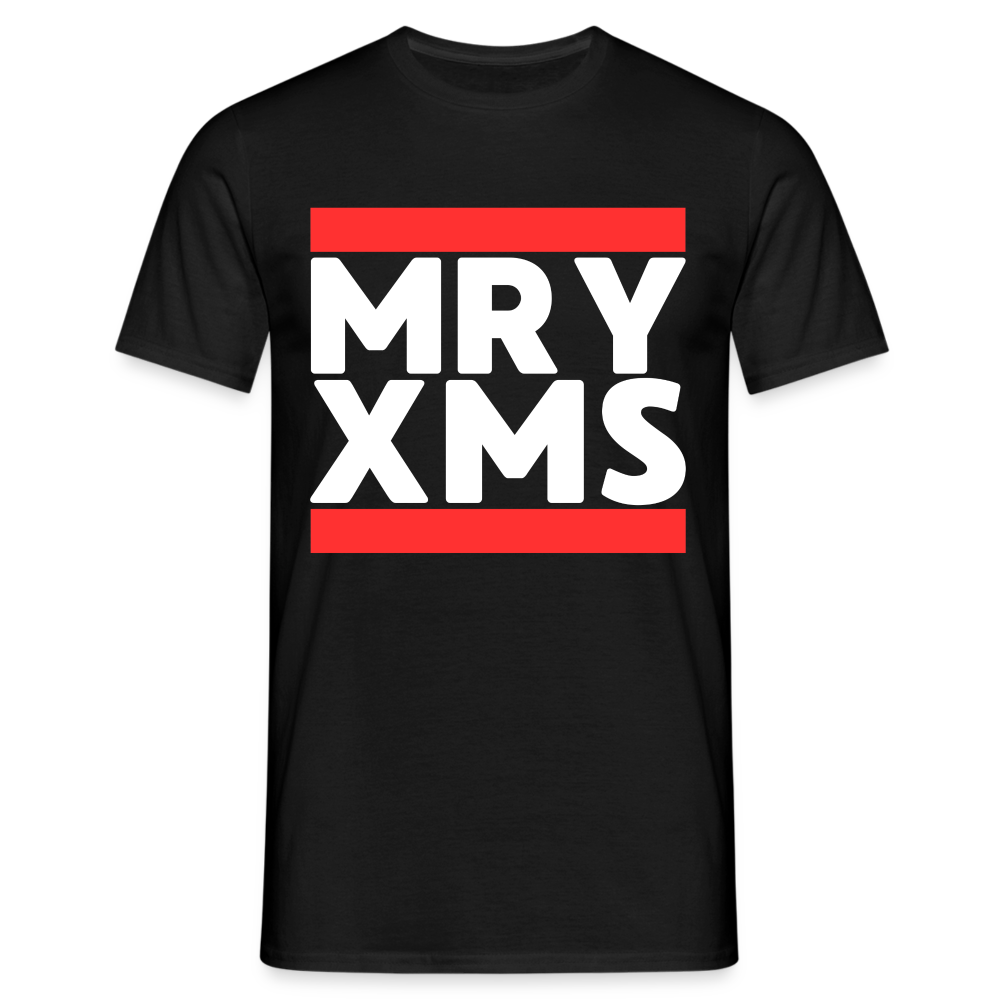 MRY XMS Merry Christmas Ugly Herren T-Shirt - Schwarz