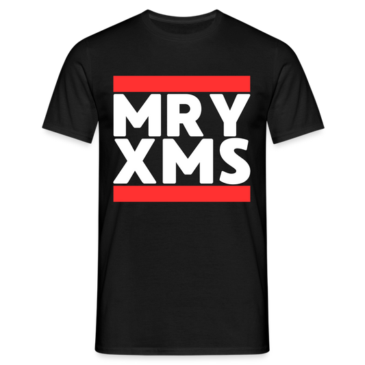 MRY XMS Merry Christmas Ugly Herren T-Shirt - Schwarz