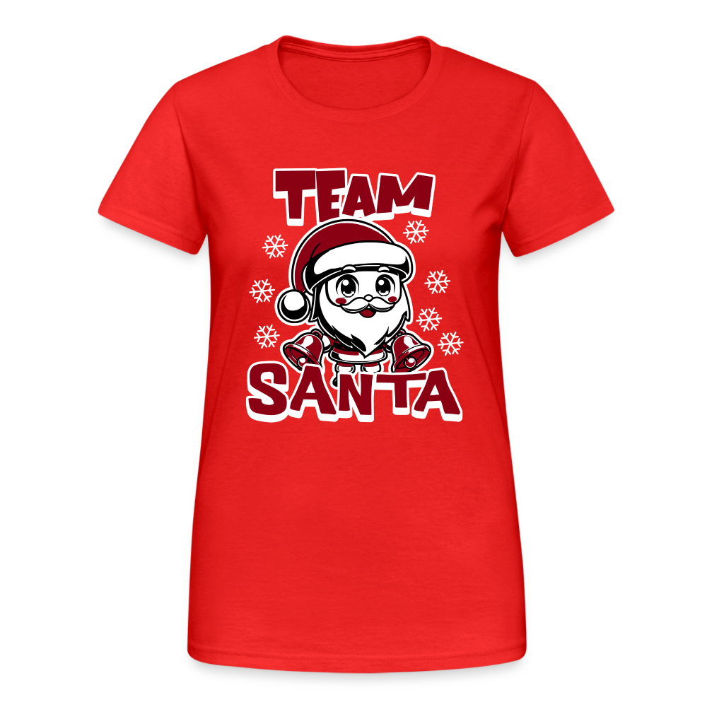 Team Santa Damen T-Shirt - Rot