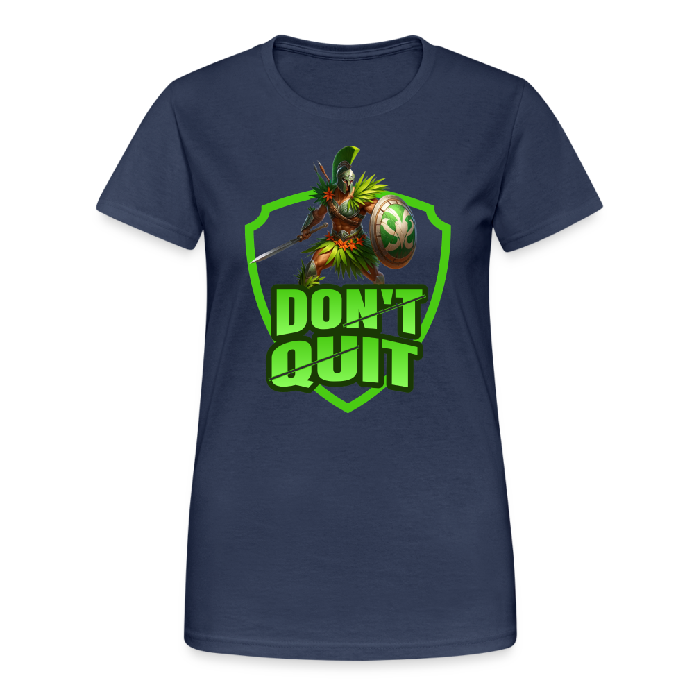 Do It & Don't Quit Spartaner Damen T-Shirt - Navy