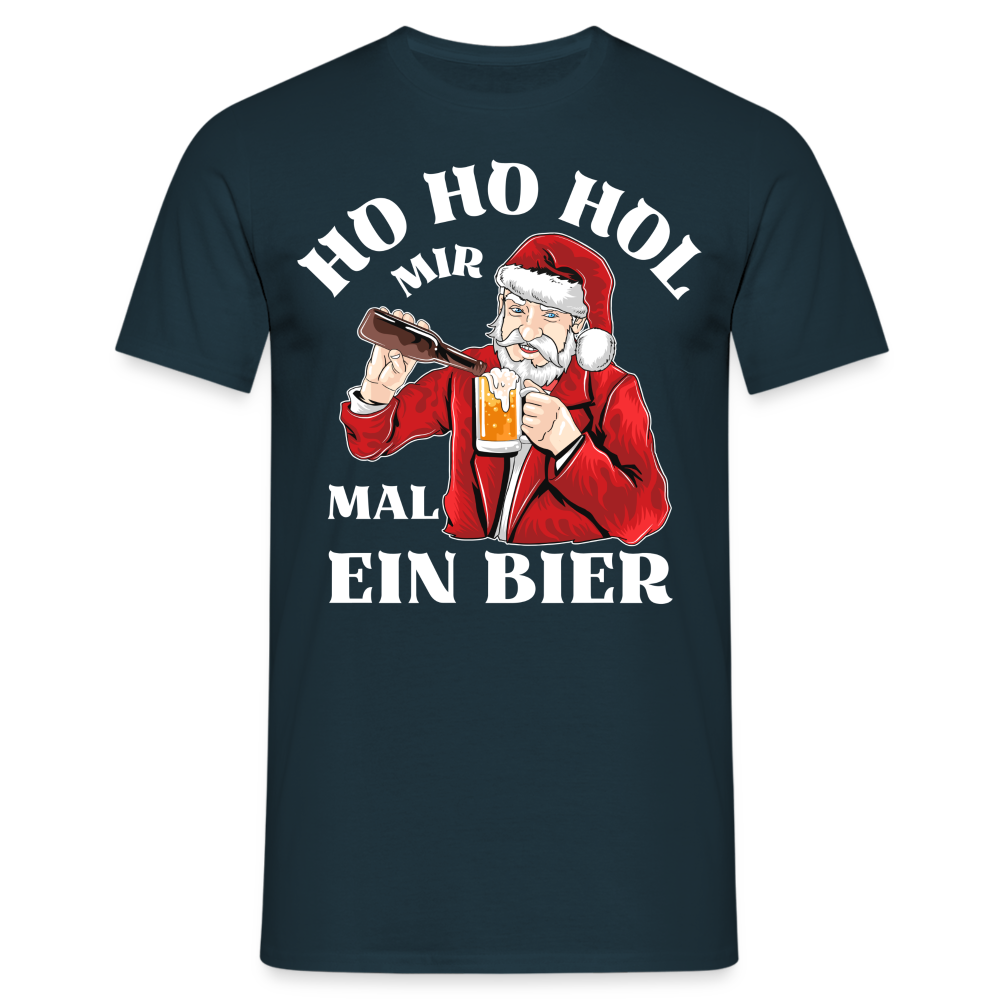 Ho Ho Hol mir mal ein Bier Herren T-Shirt - Navy