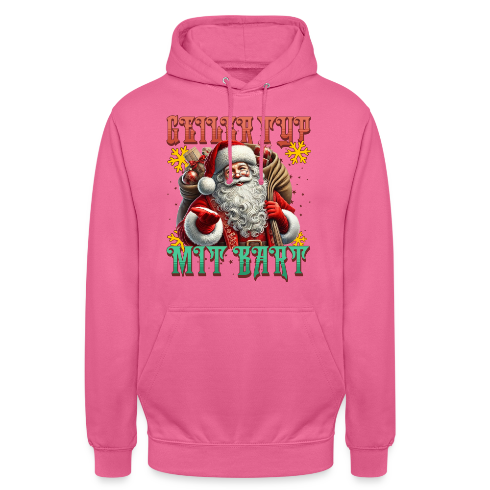 Geiler Typ mit Bart Unisex Hoodie - Pink