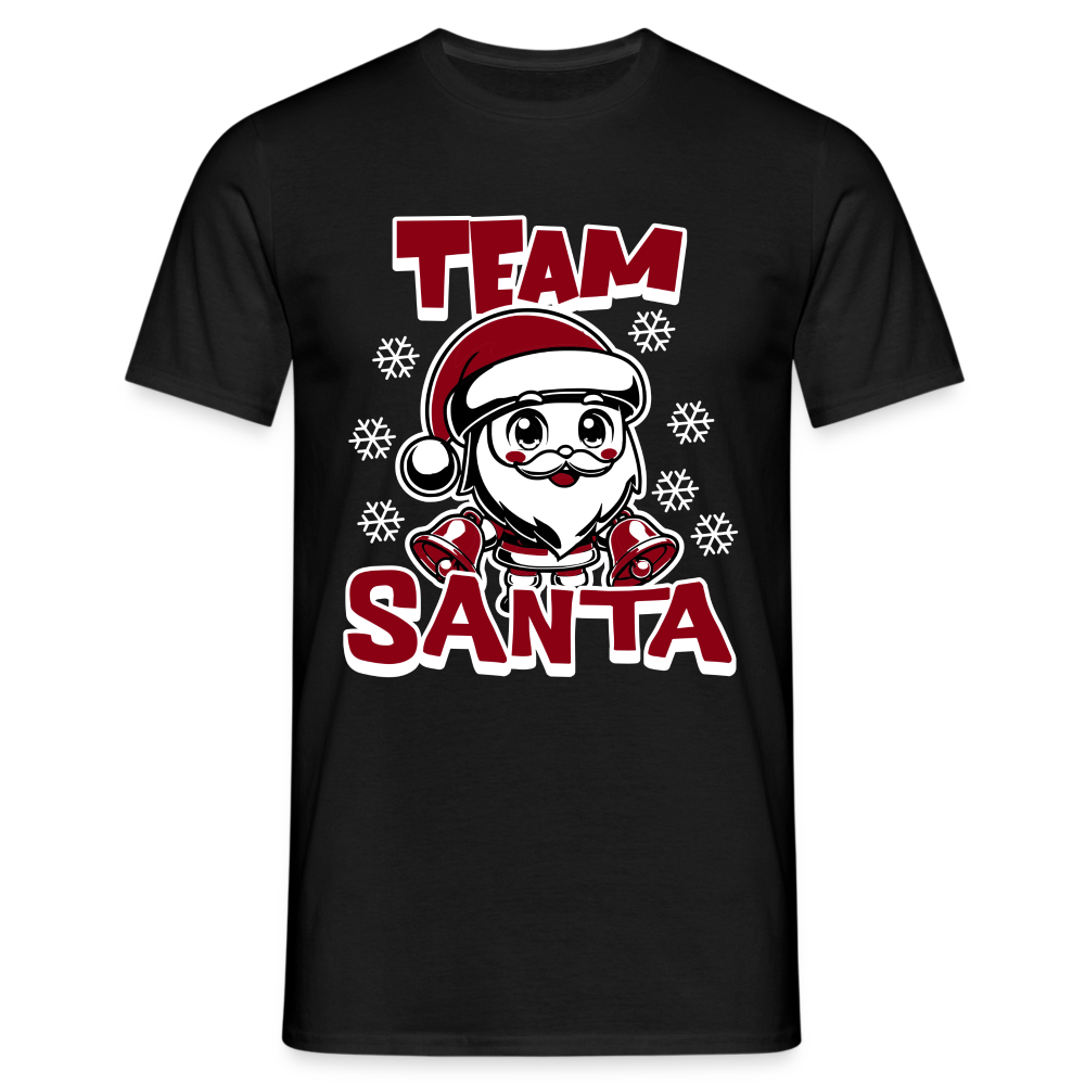 Team Santa Herren T-Shirt - Schwarz