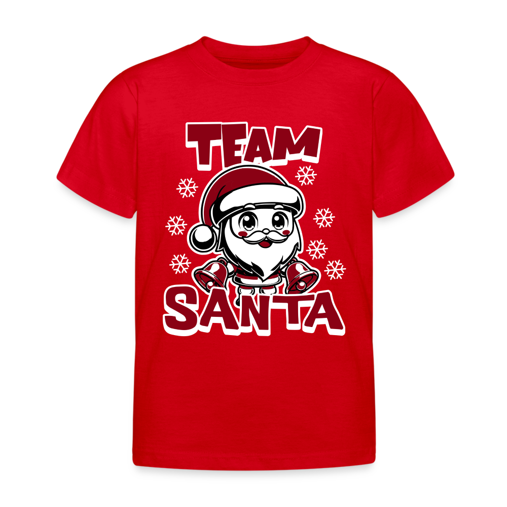 Team Santa Kinder T-Shirt - Rot