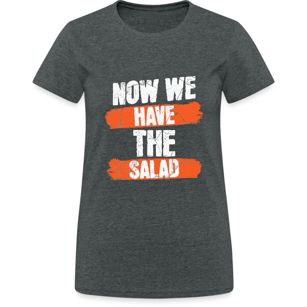 Now we have the Salad Damen T-Shirt - Dunkelgrau meliert