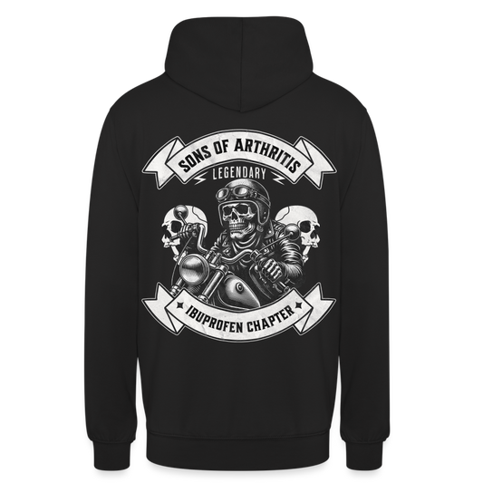 Sons of Arthritis Ibuprofen Chapter Unisex Hoodie Rückendruck - Schwarz