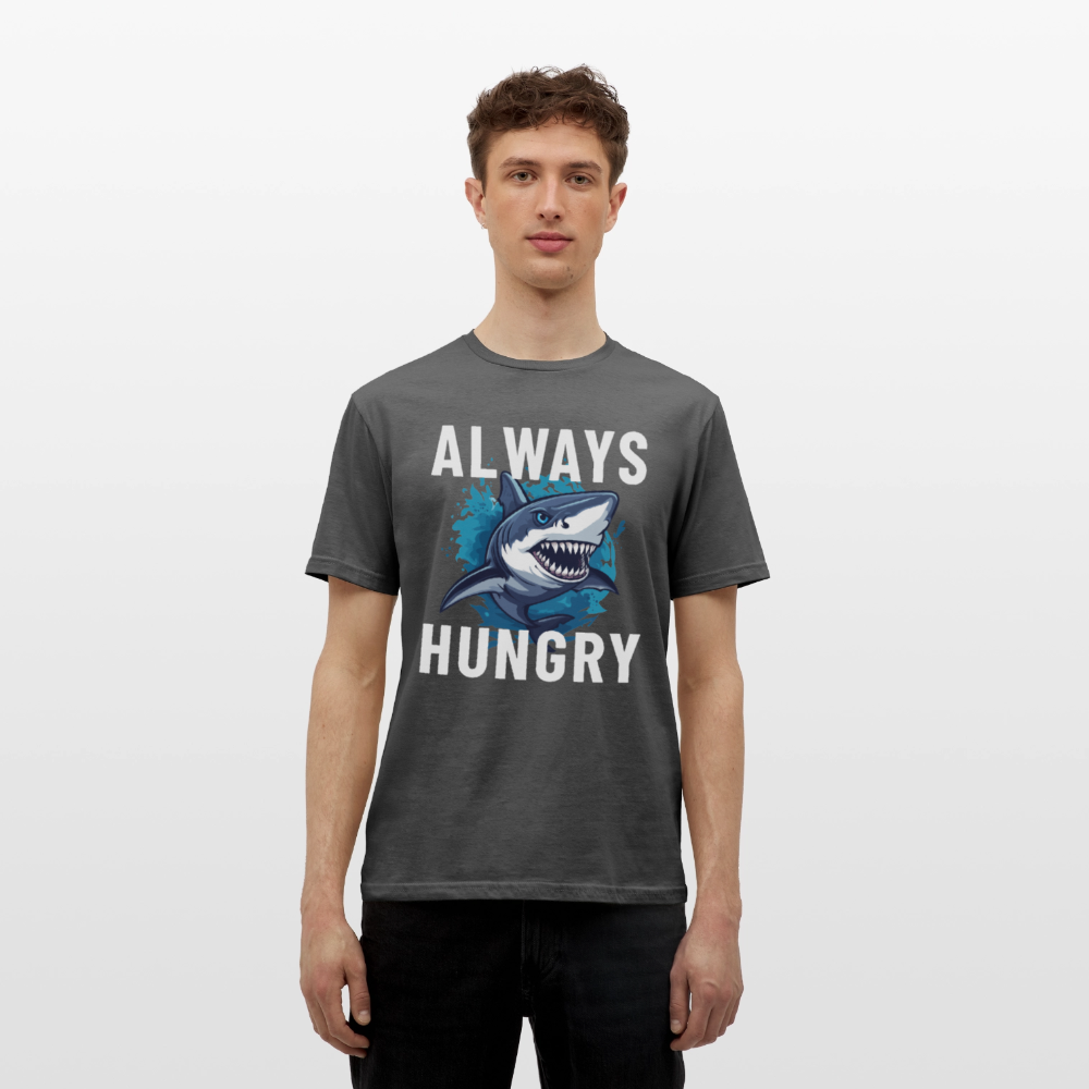 Always hungry shark Herren T-Shirt - Anthrazit