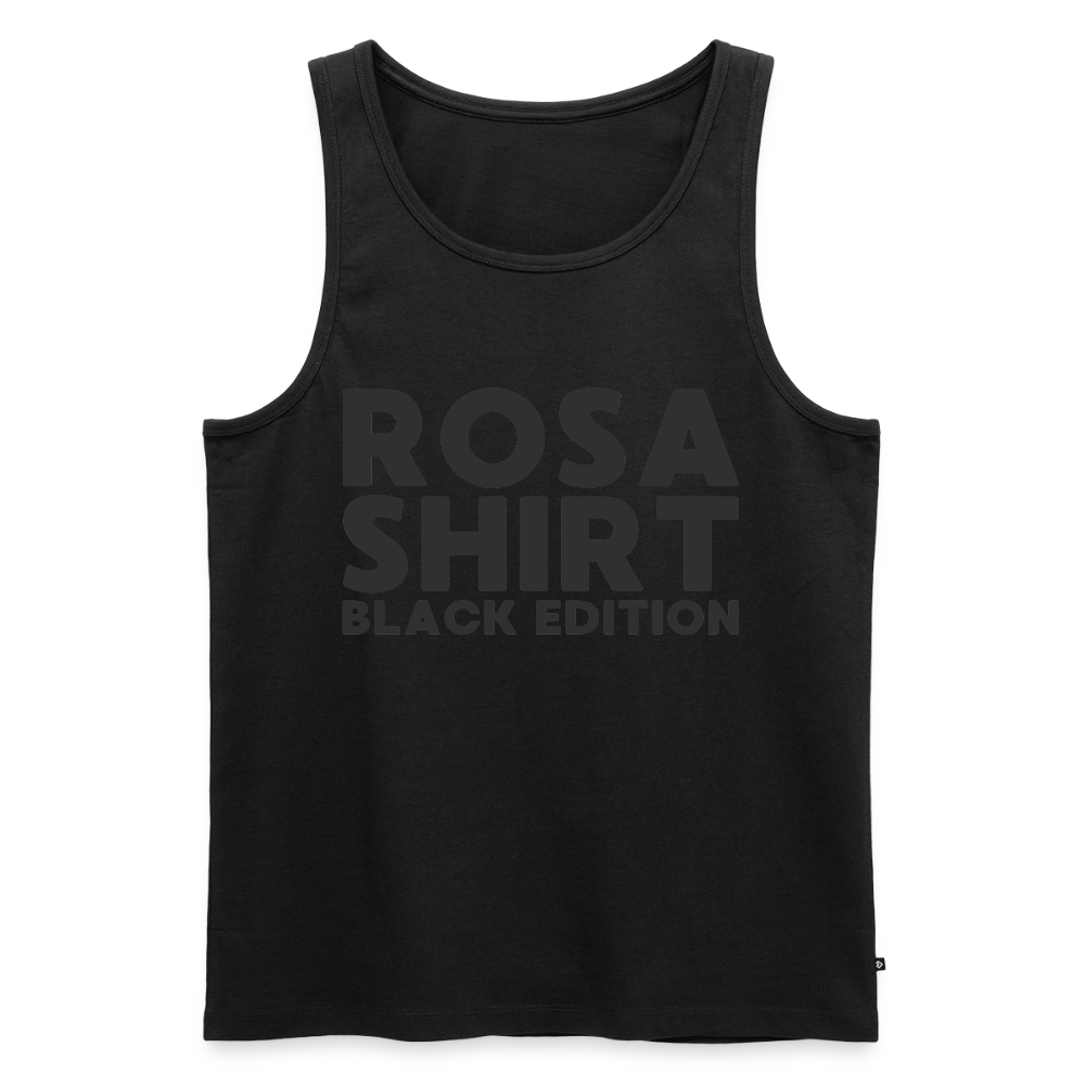 Rosa Shirt Black Edition Herren Premium Tank Top - Schwarz