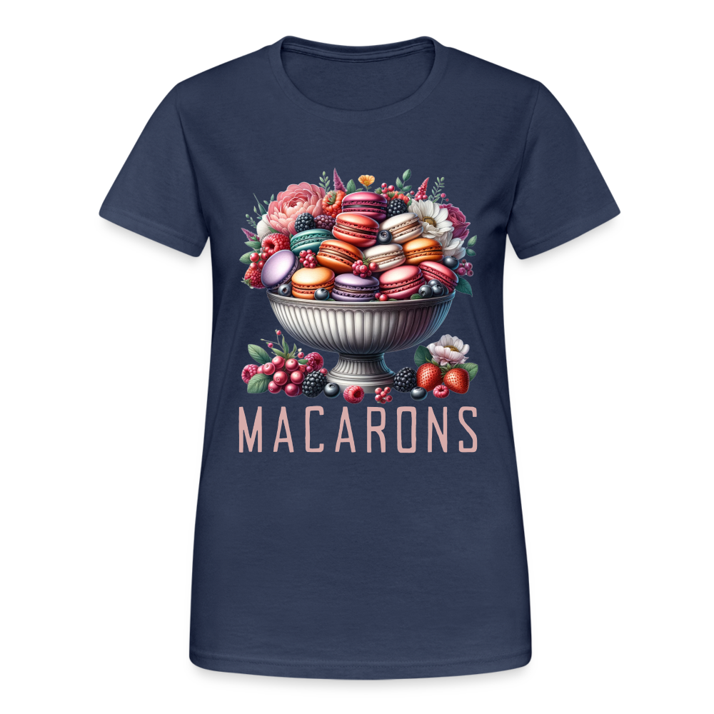 Macarons in einer Schale Damen T-Shirt - Navy