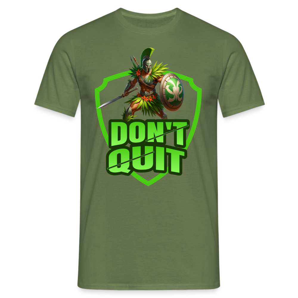 Do It & Don't Quit Spartaner Herren T-Shirt - Militärgrün