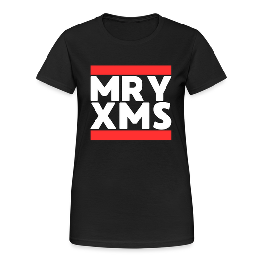 MRY XMS Merry Christmas Ugly Damen T-Shirt - Schwarz