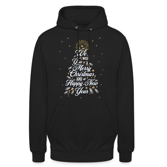 Christmas Happy New Year Unisex Hoodie - Schwarz