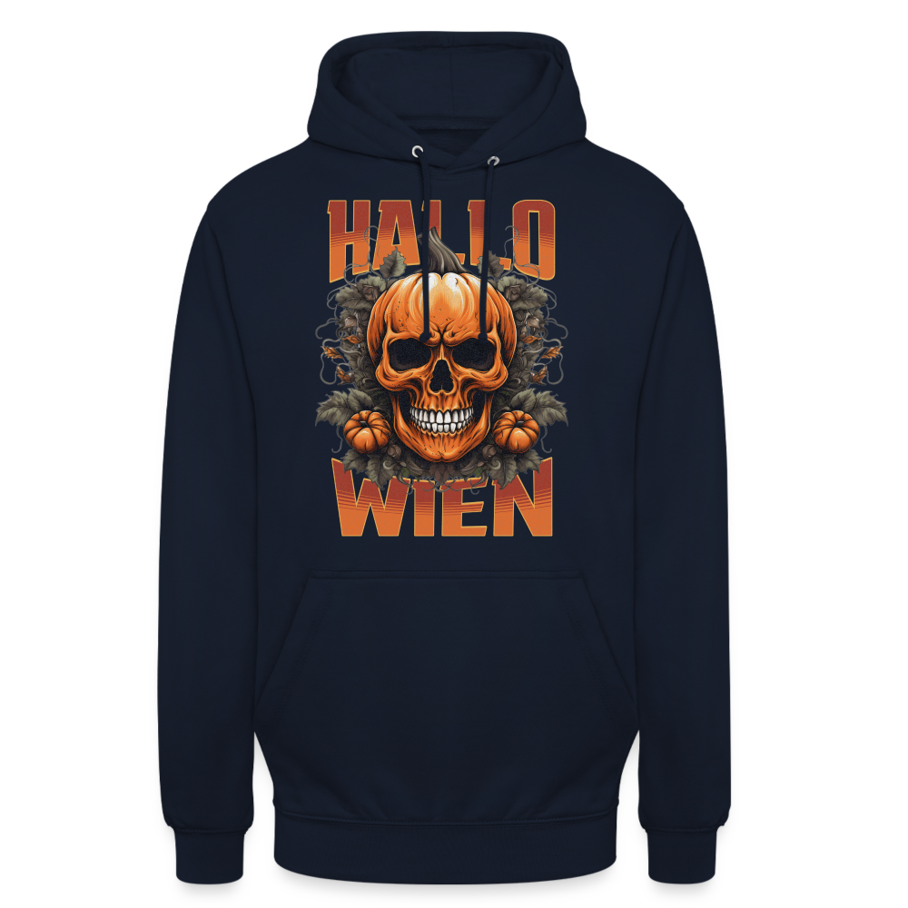 Hallo Wien in Halloween Unisex Hoodie - Navy