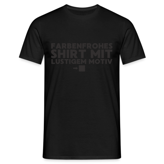 Farbenfrohes Shirt mit lustigem Motiv Black Edition Herren T-Shirt - Schwarz