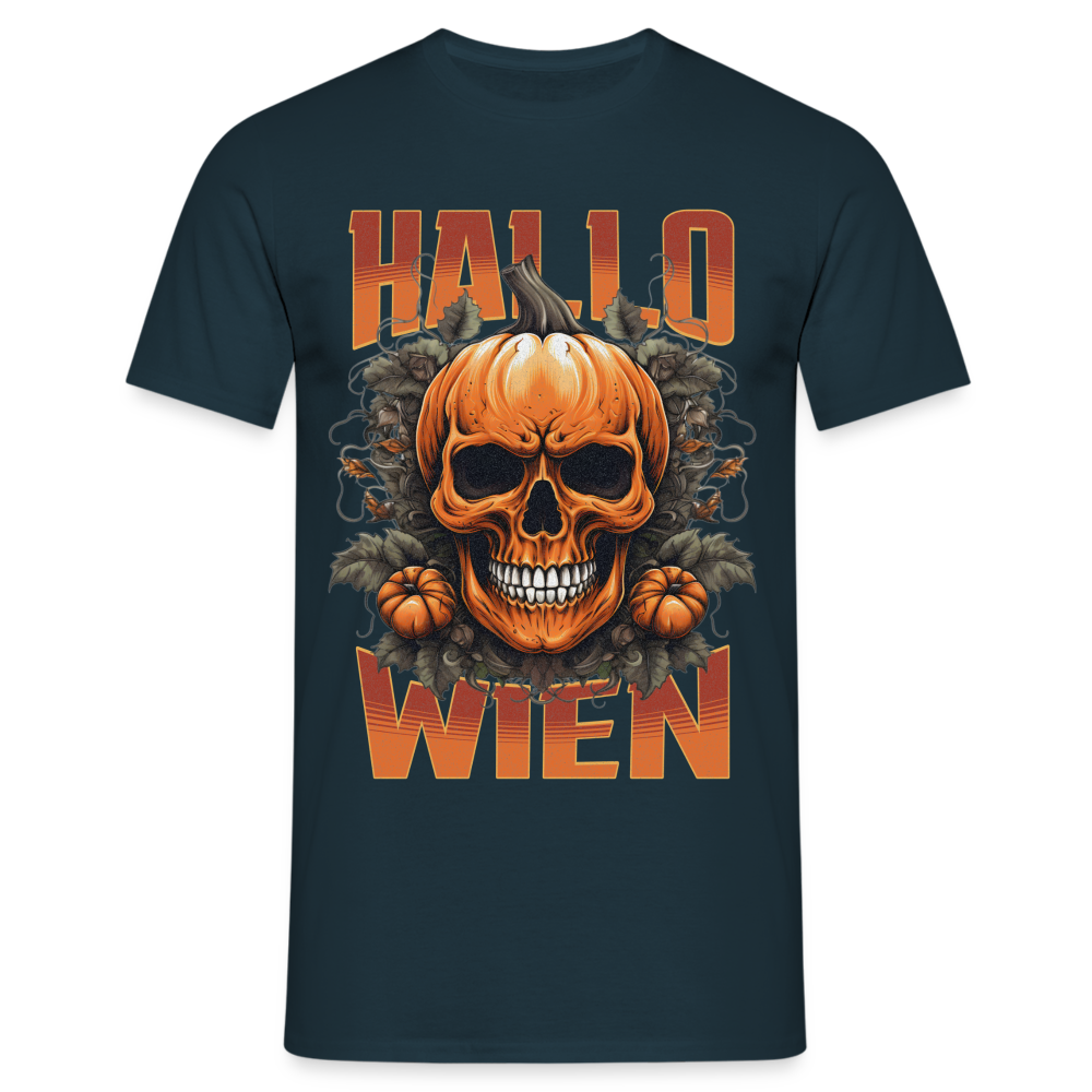 Hallo Wien in Halloween Herren T-Shirt - Navy