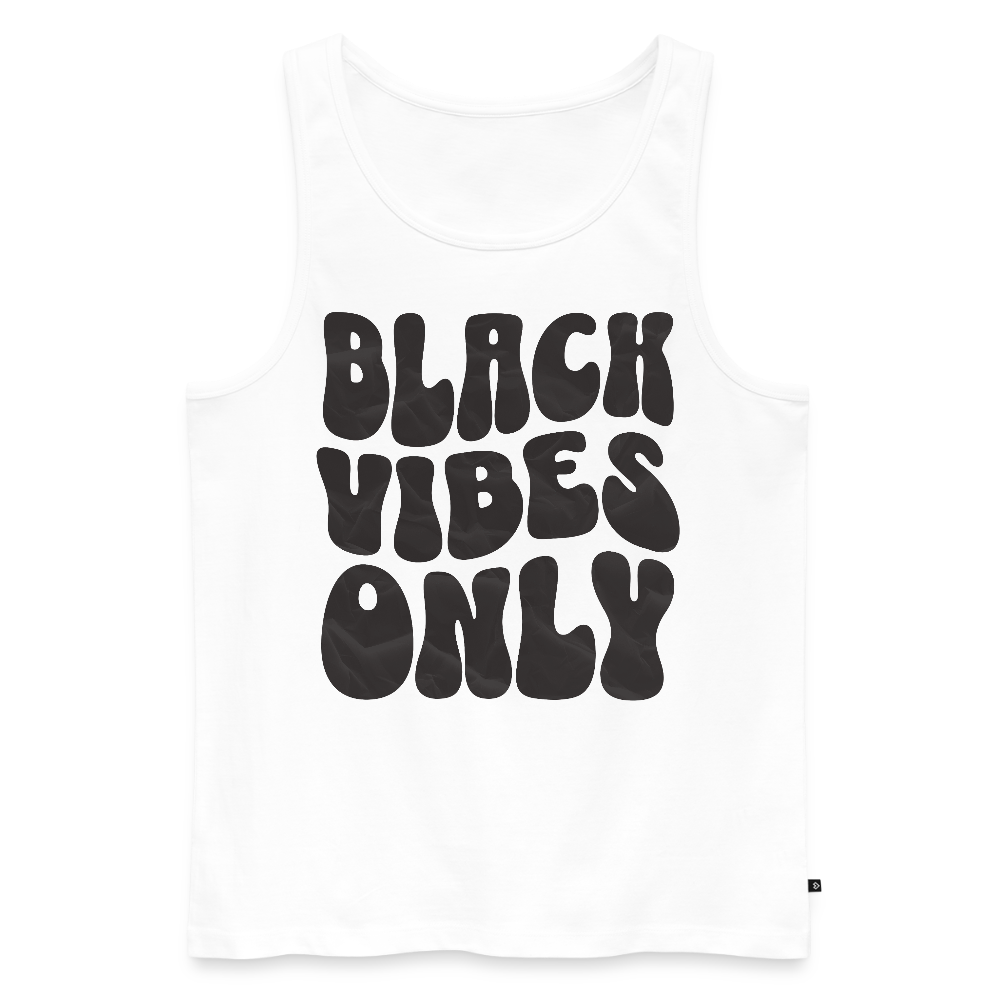 Black Vibes Only Black Edition Herren Premium Tank Top - Weiß