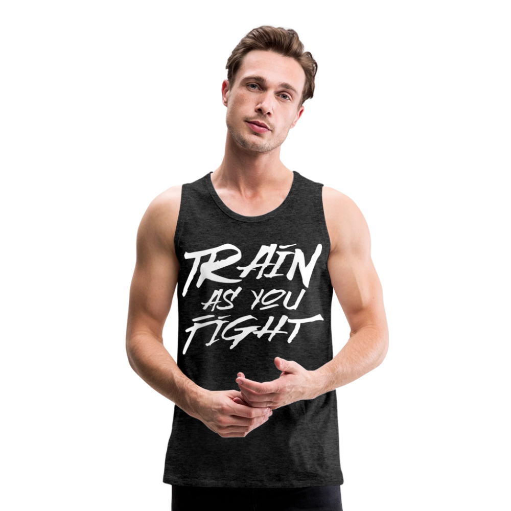 Train as you fight Herren Premium Tank Top - Anthrazit