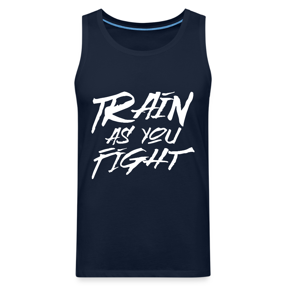 Train as you fight Herren Premium Tank Top - Navy