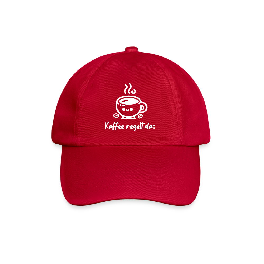 Kaffee regelt das Cap - klassisch Rot