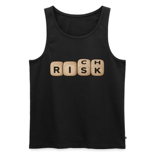 Risk Rich Würfel | Risiko für Reichtum Herren Premium Tank Top - Schwarz