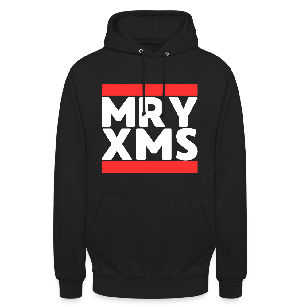 MRY XMS Merry Christmas Ugly Unisex Hoodie - Schwarz