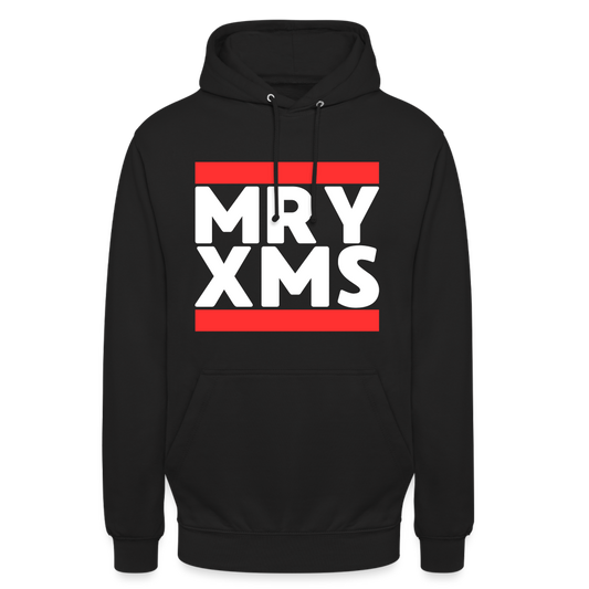 MRY XMS Merry Christmas Ugly Unisex Hoodie - Schwarz