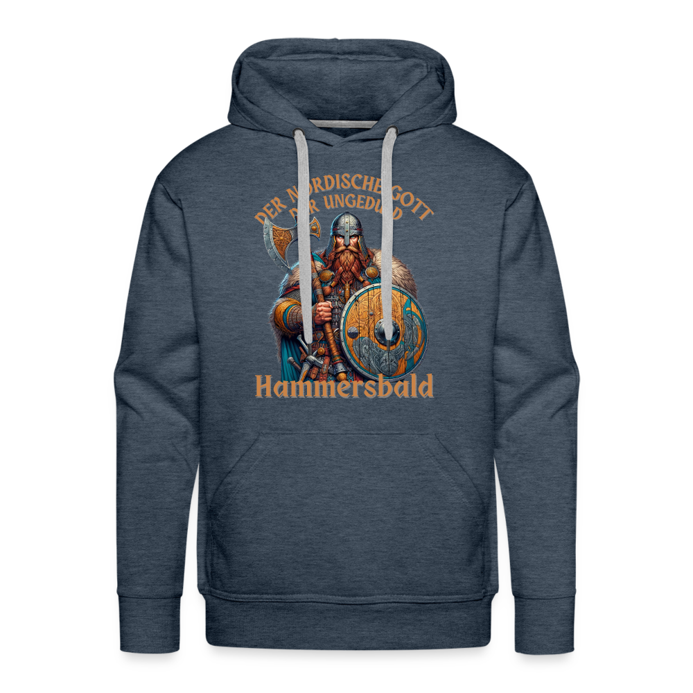 Der Nordische Gott der Ungeduld Hammersbald Herren Premium Hoodie - Jeansblau