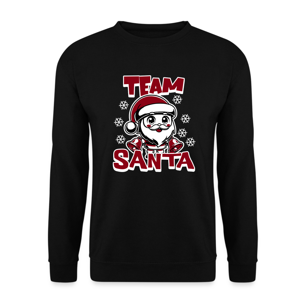 Team Santa Unisex Pullover - Schwarz