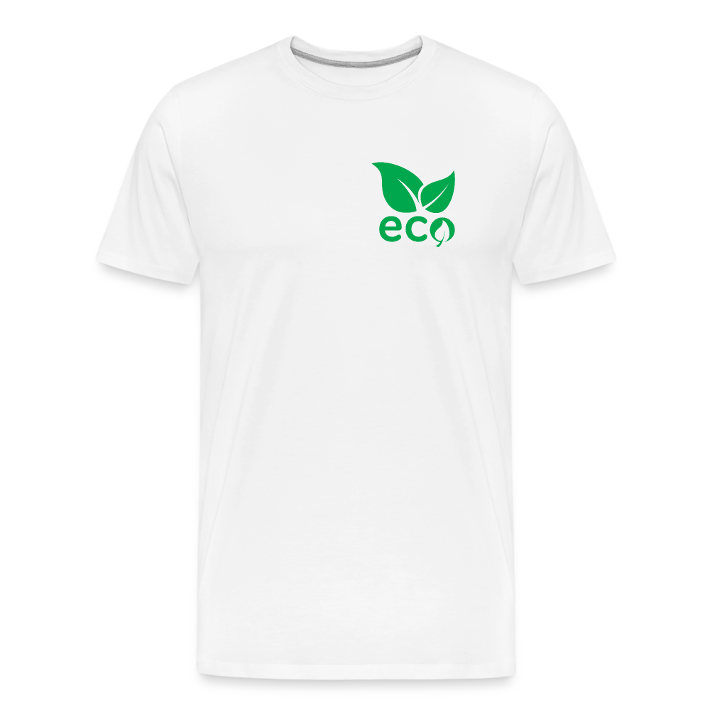 Green Heart Eco Herren Premium T-Shirt - Weiß