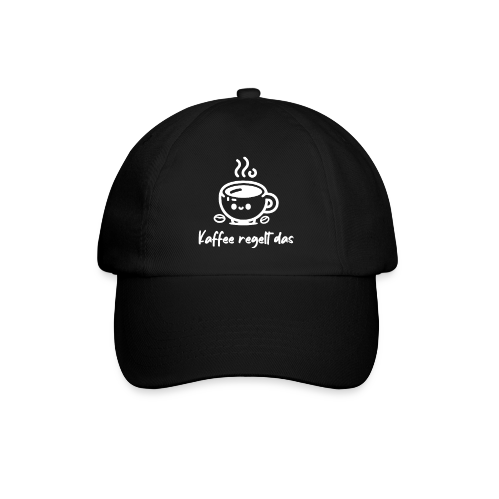 Kaffee regelt das Cap - Schwarz/Schwarz