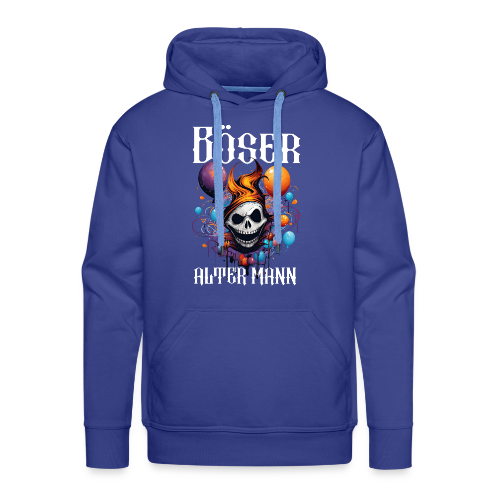 Böser alter Mann Skull Herren Premium Hoodie - Königsblau