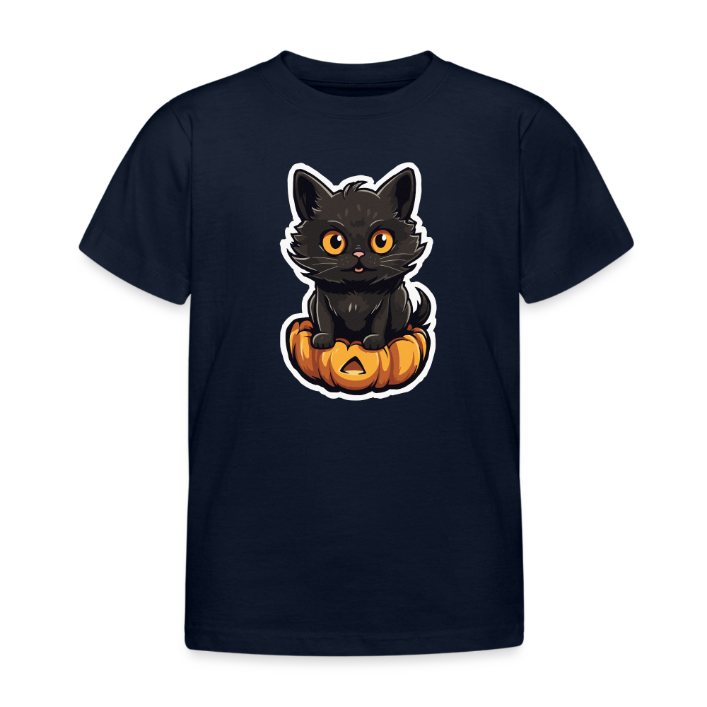 Pumpkin Prowler Kinder T-Shirt - Navy