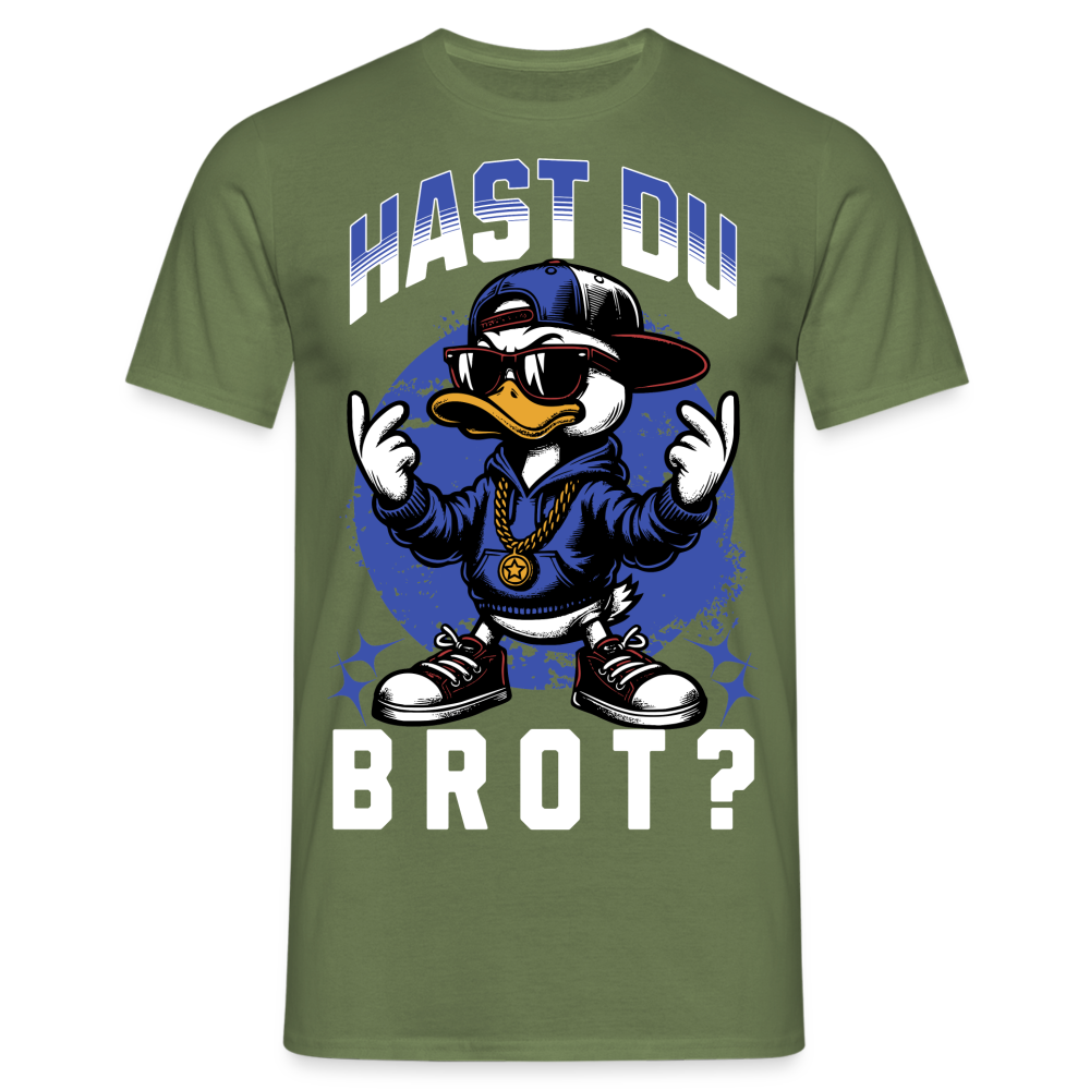 Hast du Brot? Ente Herren T-Shirt - Militärgrün