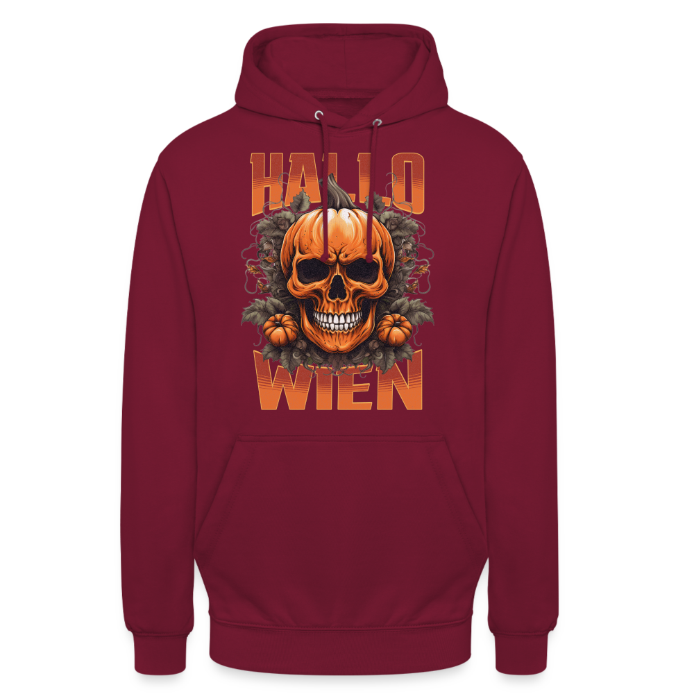 Hallo Wien in Halloween Unisex Hoodie - Bordeaux