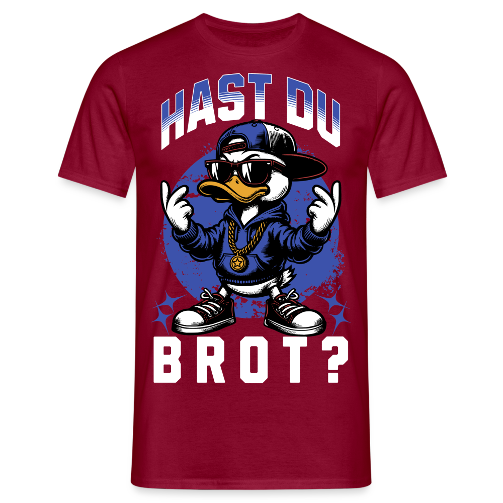 Hast du Brot? Ente Herren T-Shirt - Ziegelrot