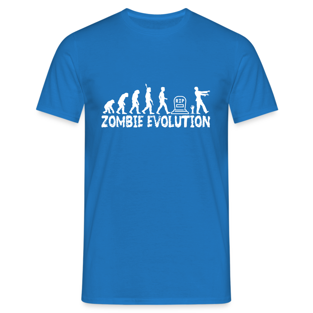 Zombie Evolution RIP Zombi Herren T-Shirt - Royalblau