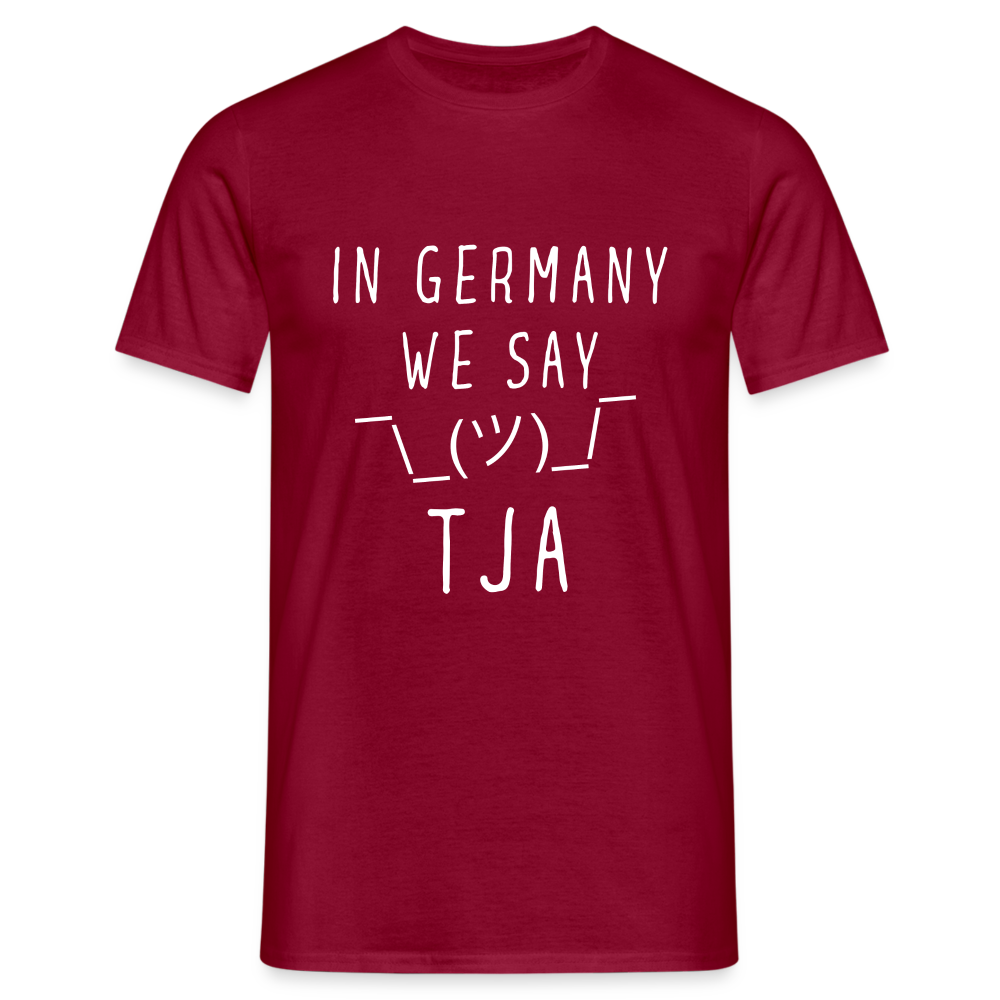 In Germany we say TJA Herren T-Shirt - Ziegelrot