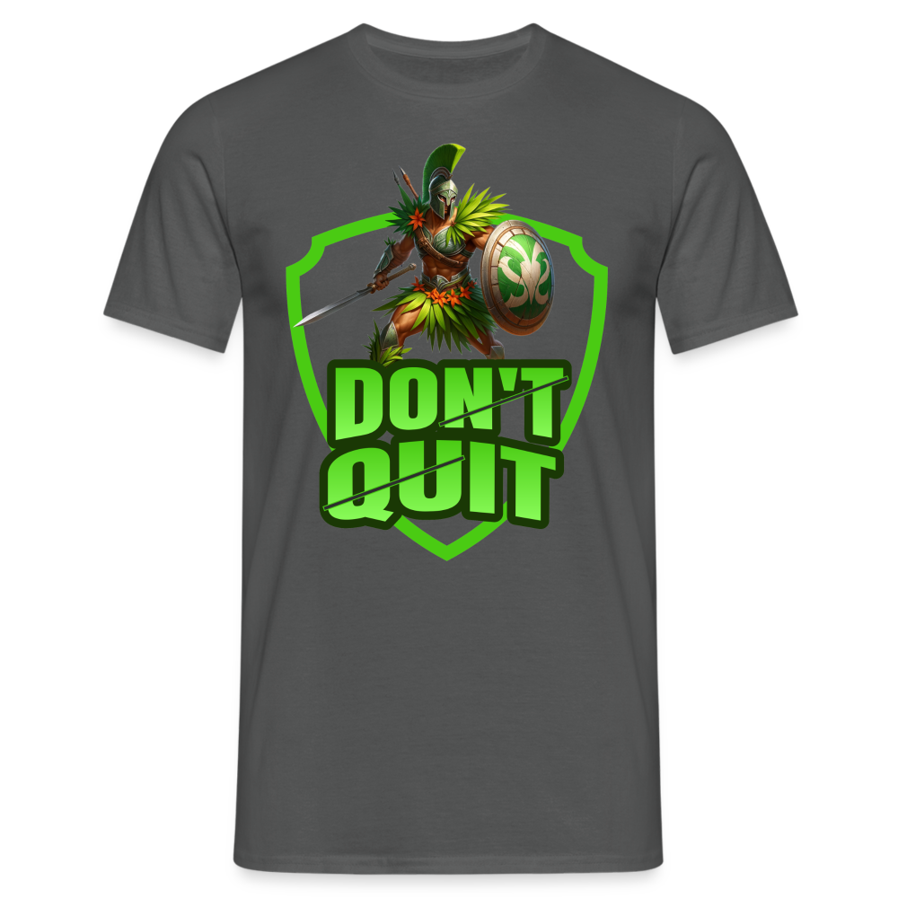 Do It & Don't Quit Spartaner Herren T-Shirt - Anthrazit