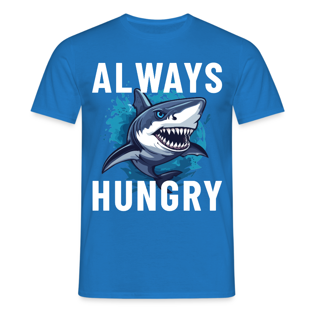 Always hungry shark Herren T-Shirt - Royalblau