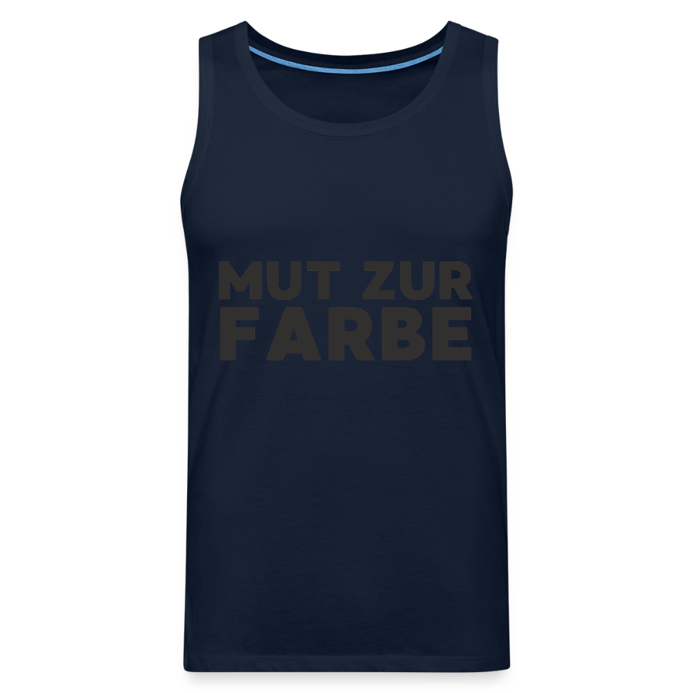 Mut zur Farbe Black Edition Herren Premium Tank Top - Navy