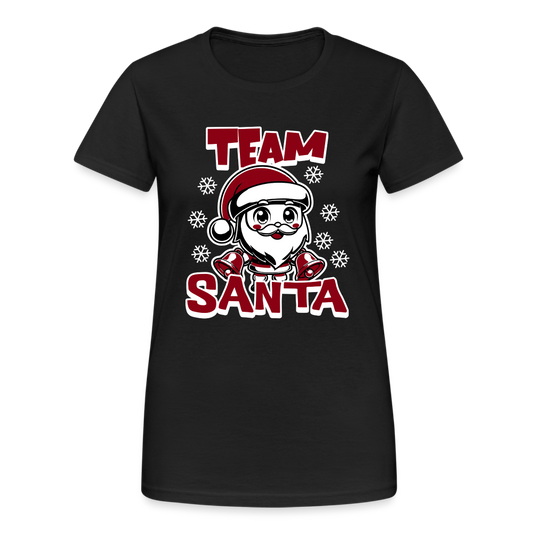 Team Santa Damen T-Shirt - Schwarz