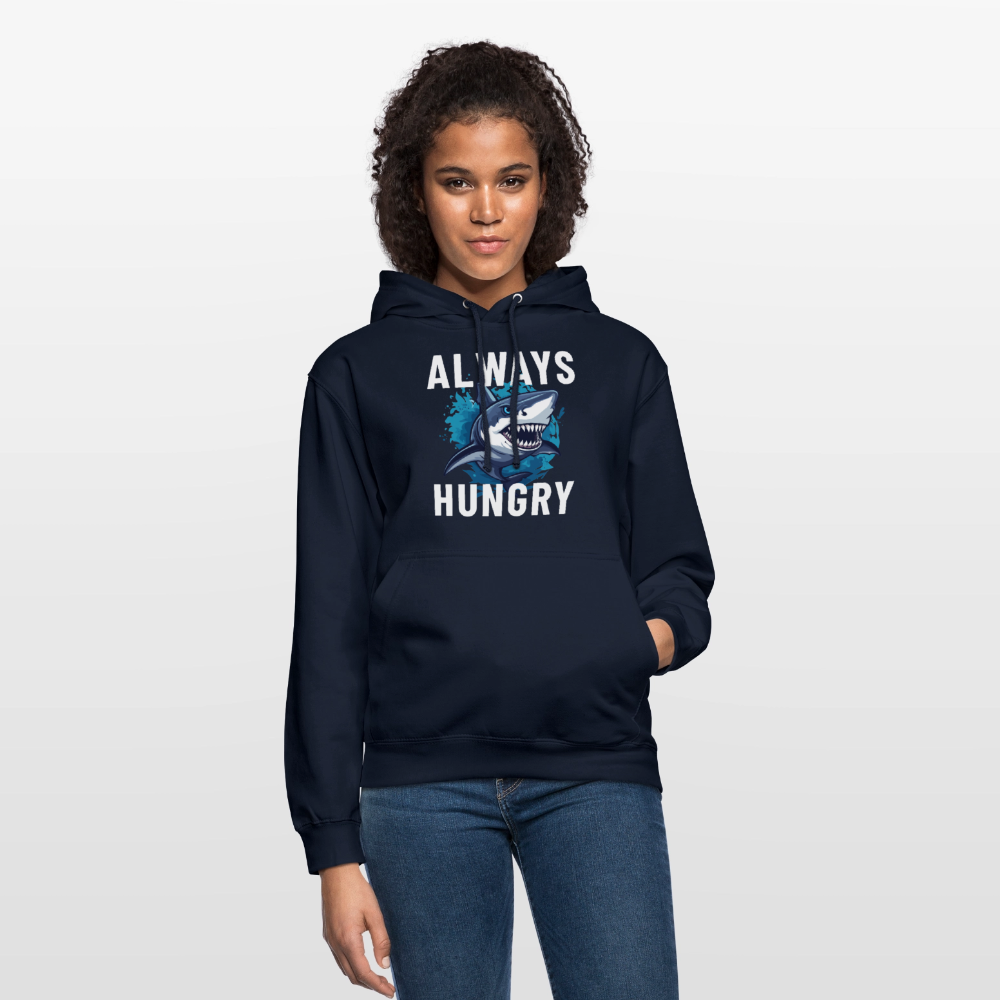 Always hungry shark Unisex Hoodie - Navy