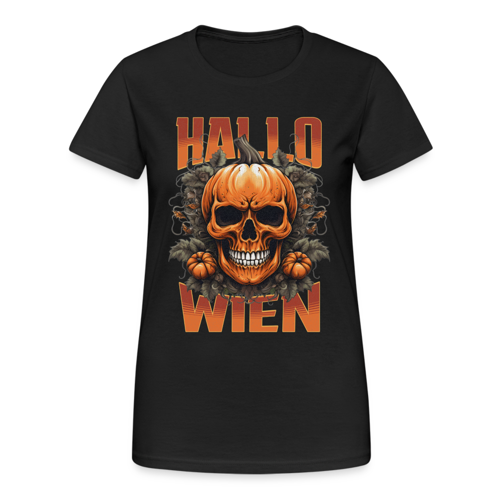 Hallo Wien in Halloween Damen T-Shirt - Schwarz