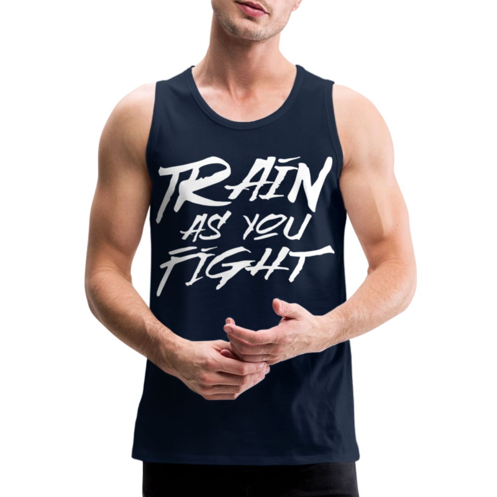 Train as you fight Herren Premium Tank Top - Navy