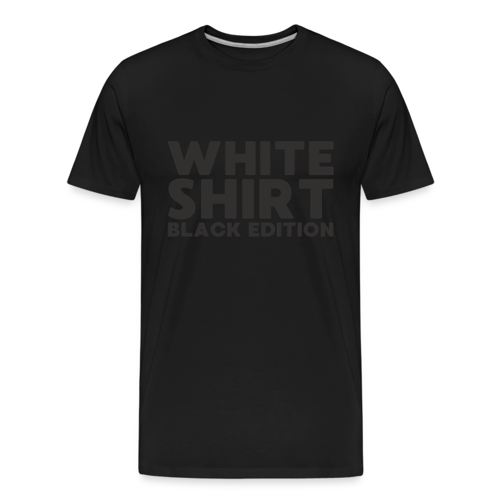 White Shirt Black Edition Herren Premium Bio T-Shirt - Schwarz