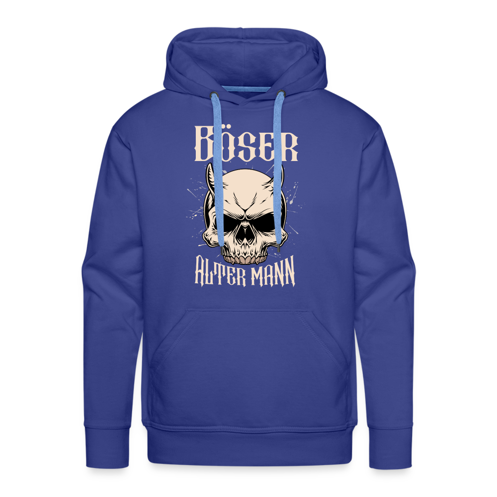 Böser alter Mann Skull Herren Premium Hoodie - Königsblau