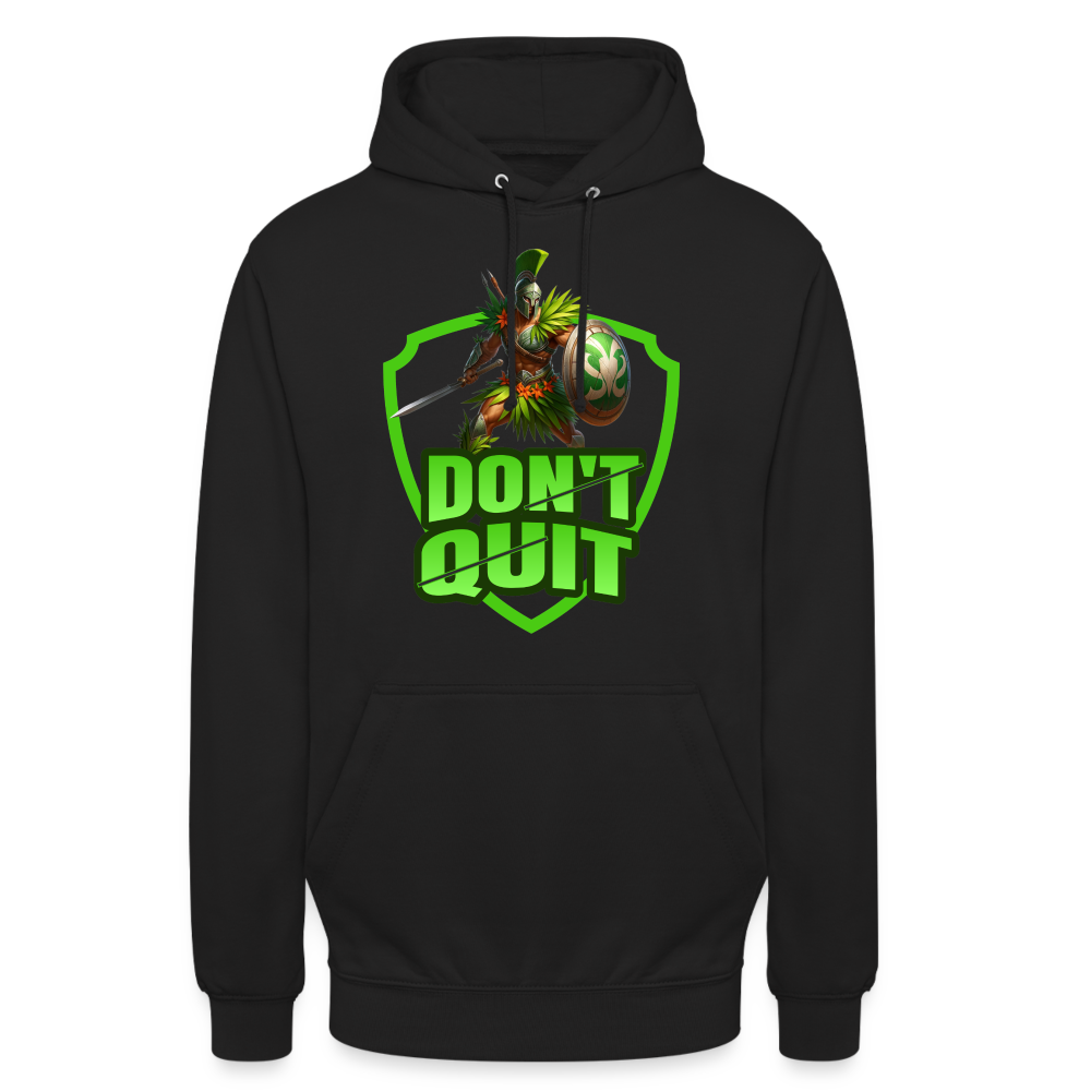 Do It & Don't Quit Spartaner Unisex Hoodie - Schwarz